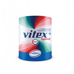 VITEX CARE EGGSHELL 750 мл, белая. Лучшая интерьерная акриловая велюровая краска из категории покрытий для стен с полуматовым покрытием (eggshell).