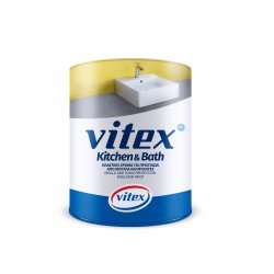 VITEX KITCHEN AND BATH, 750 мл, белая. Премиальная ультрабелая водоэмульсионная краска для внутренних помещений с повышенной влажностью